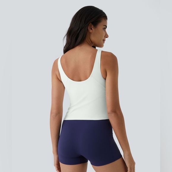 Halara SoftlyZero™ Plush Padded V Neck Plain Tank Top - size Small - Picture 10 of 11